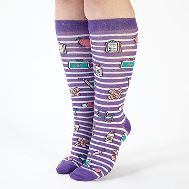 Medical Symbols Compression Socks