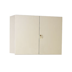 Wall Cabinet with Locking Overhang Doors, 36 Inch