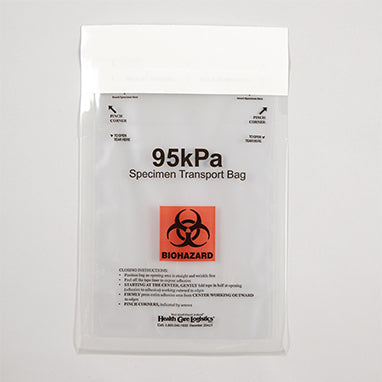 Biohazard 95kPa Bags, 6 x 9 H-20427-13369