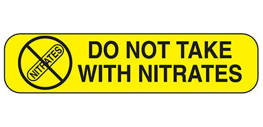 Do Not Take With Nitrates Labels H-2766-16021