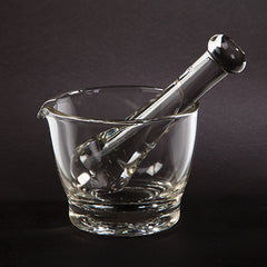 Flint Glass Mortar and Pestle Set, 8 oz. H-3075-17413