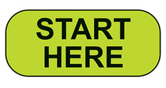 Start Here Labels H-18305-14874