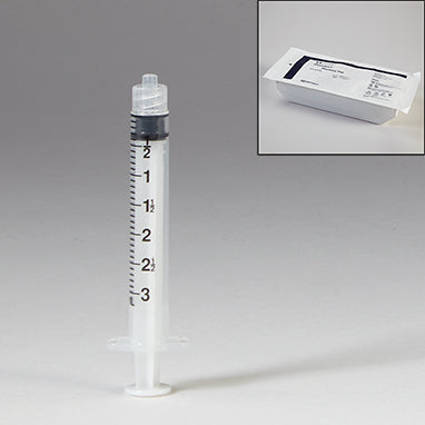 Sterile Monoject™ Luer-Lock Syringes, Pharmacy Tray, 3mL, Case H-20043-31-12053