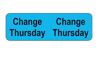 Tube Change Labels/Thursday H-2894-13176