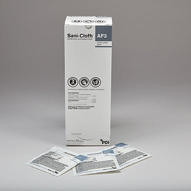 Sani-Cloth AF3 Germicidal Wipes, 11½ x 11¾, Individually Wrapped, Case H-18579-31-13237