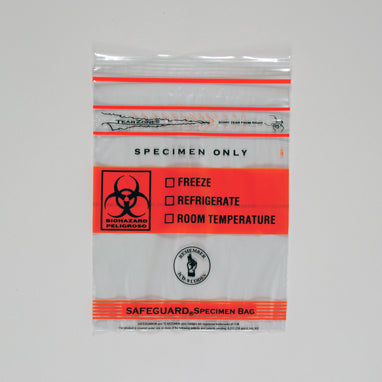 Biohazard Specimen Bags, 8 x 10 H-9514-12646