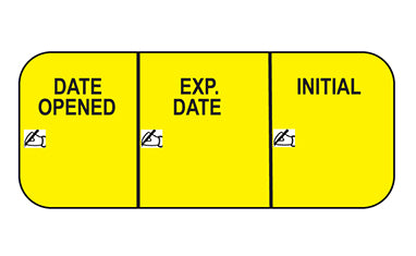 Date Opened Labels H-17638-13045