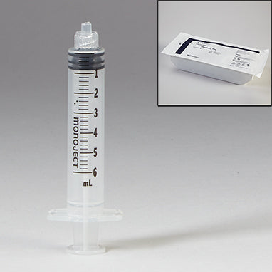 Sterile Monoject™ Luer-Lock Syringes, Pharmacy Tray, 6mL, Case H-20044-31-12055