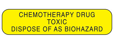 Chemotherapy Drug Dispose Of Labels H-2372-14447
