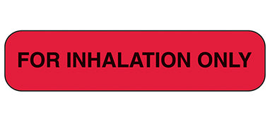 For Inhalation Only Labels H-2520-14881