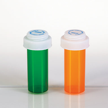 Vials with Reversible Caps, 8 Dram