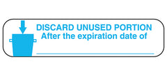 Discard Unused Portion Labels H-2034-13104