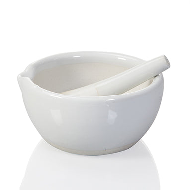 Porcelain Mortar and Pestle Set, 11 oz. H-14076-17404