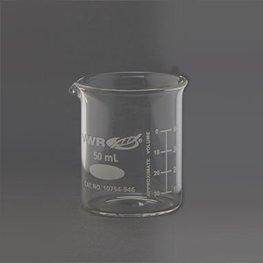 Glass Beaker, 50mL H-3024-17636