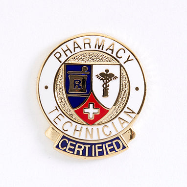 Certified Pharmacy Tech Banner Lapel Pin H-P199-12174