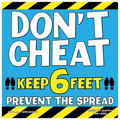 Don't Cheat Magnet, Blue, 5 x 5 H-81262-16349