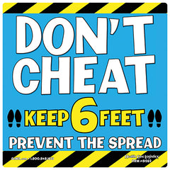 Don't Cheat Magnet, Blue, 5 x 5 H-81262-16349