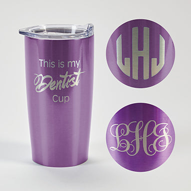 Himalayan Tumbler, Purple, Dentist, Personalized H-D218P-12876