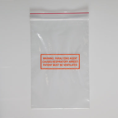 Warning Paralyzing Agent Bags, 6 x 9 H-20097-14158