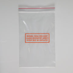 Warning Paralyzing Agent Bags, 6 x 9 H-20097-14158