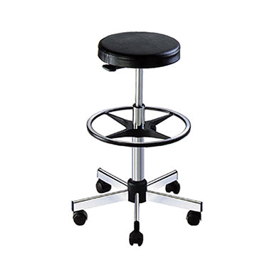 Kango Polyurethane Stool with Footrest and Casters H-8426-15191