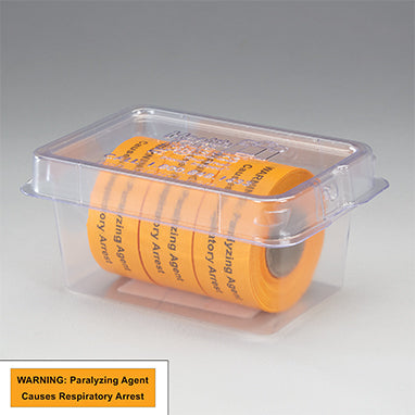 WARNING: Paralyzing Agent Causes Respiratory Arrest Labeling Tape H-2592-13567