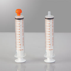 NeoMed Oral Dispensers with Tip Caps, 12mL, Clear/Amber Markings, 100 Pack H-19414CA-10-16569