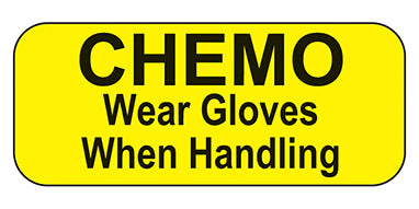 Chemo Wear Gloves When Handling Labels H-18304-14439