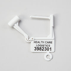 Padlock Seals, Consecutively Numbered, White, Pack H-7910-14621