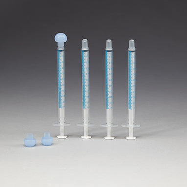 ExactaMed™ Oral Dispensers w/ Tip Caps, 1mL - Clear H-7870-17728