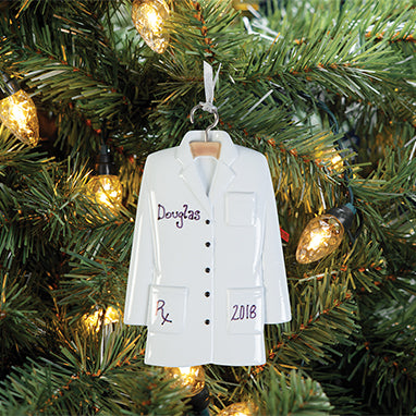 Lab Coat Ornament, Personalized H-G230-12456