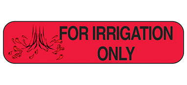 For Irrigation Only Labels H-2145-16010