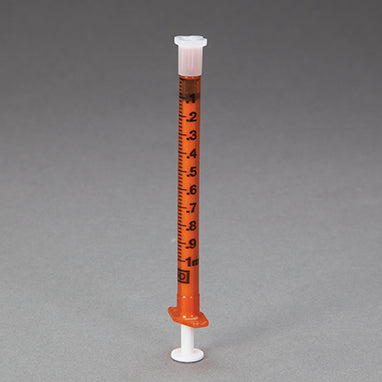 BD™ Oral Dispensers with Tip Caps, 1mL, Amber H-6801A-16789