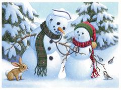 Nursing Snowpeople Print Only H-NF533-12468