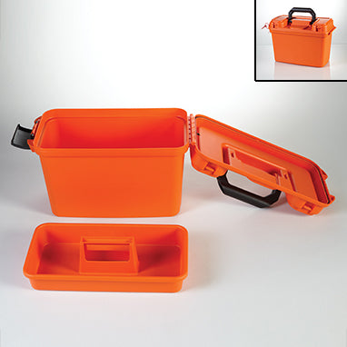 Emergency Box with Removable Tray, Hinged Lid, 15x10x8 H-6403-15707