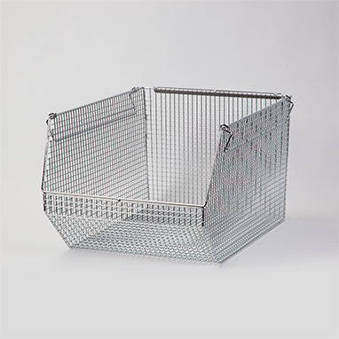 Wire Mesh Stack and Hang Bin, 12x10x18.5 H-18930-13081