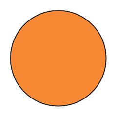 Blank Circle Labels, Orange H-1123-15891