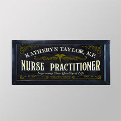 Nurse Practitioner Decorative Framed Mirror, Personalized H-N237-13828