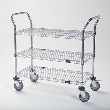 Heavy-Duty Cart, 3-Shelf H-20383-14766