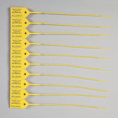 Pull-Tight Seals, Consecutively Numbered, Yellow, Case H-7813-31-12076