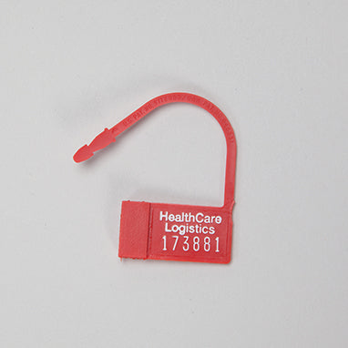 Heavy-Duty Nylon Padlock Seals, Numbered, Red H-7685-12069