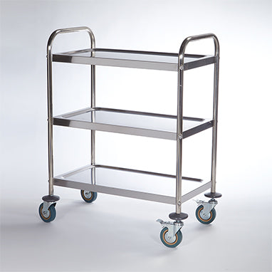 Stainless Steel Light Duty Cart, 3-Shelf H-17827-14756