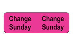 Tube Change Labels/Sunday H-2890-13172