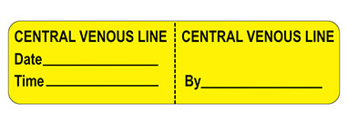 Central Venous Line Labels H-17585-13158