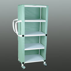 Multi-Purpose Cart, 4-Shelves with Solid Vinyl Cover H-11767-14705