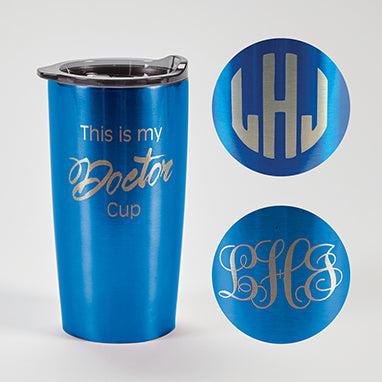 Himalayan Tumbler, Blue, Doctor, Personalized H-G284P-12886