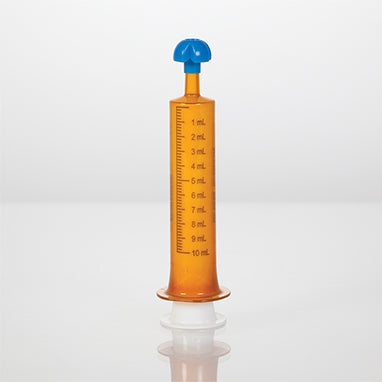 Comar mL Only Oral Dispensers with Tip Caps, 10mL - Amber H-19005-15888