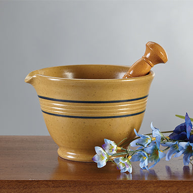 Yelloware Mortar and Pestle H-P236-12201