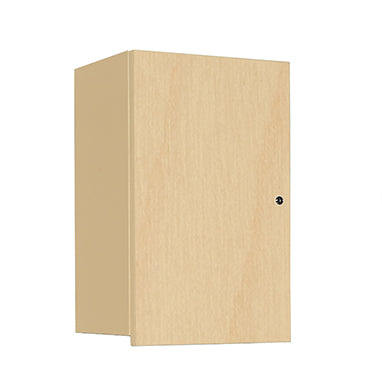 Wall Cabinet with Locking Overhang Door, 18 Inch