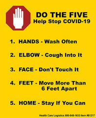 Do the Five Removable Wall Vinyl, 9 x 11 H-81217-16332